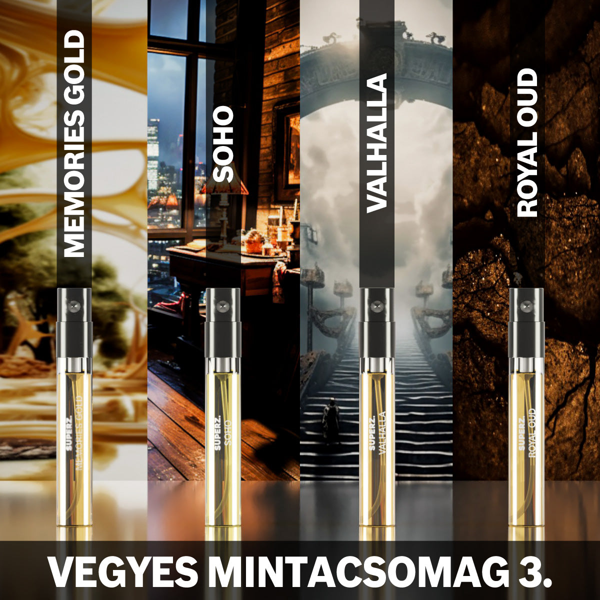 VEGYES MINTACSOMAG 3. - 4x1,5 ml - Extrait De Parfum