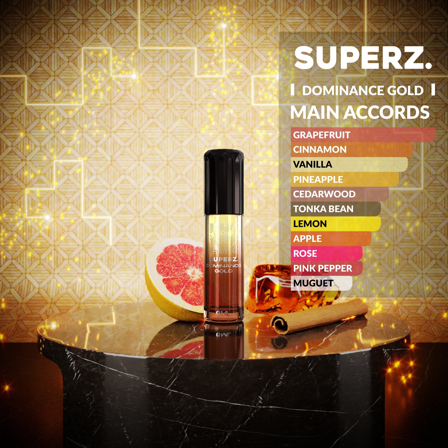 Dominance Gold - 6 ml exclusive 100% parfümolaj - Férfi