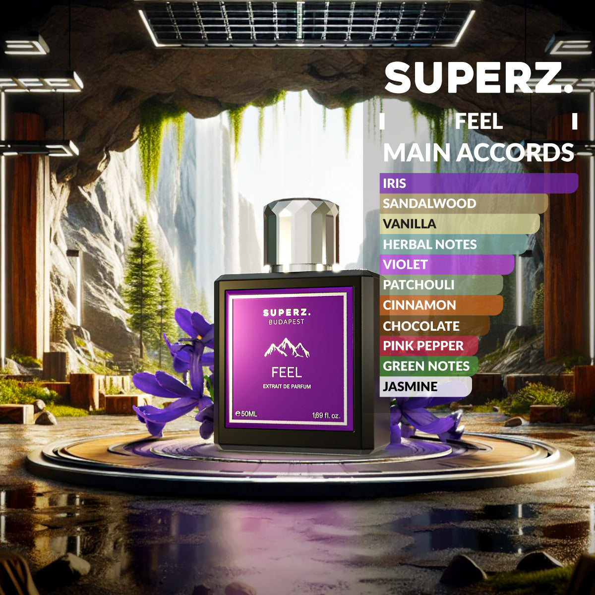 Feel - 50 ml Extrait De Parfum - Unisex - Black Week Special