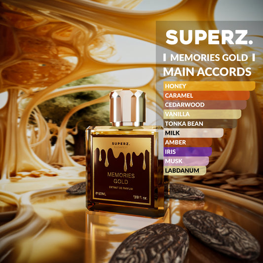 Memories Gold - 50 ml Extrait De Parfum - Unisex - Megújult dobozban!