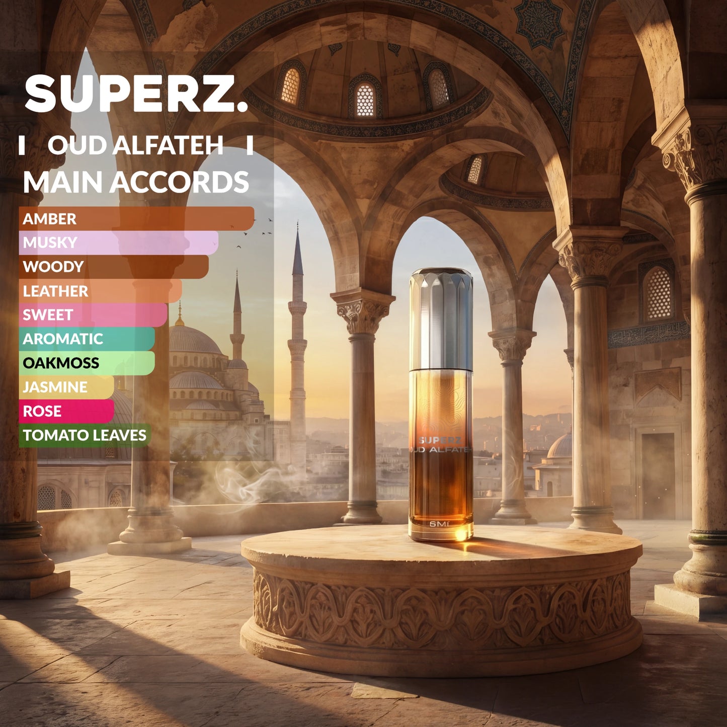 Oud Alfateh - 6 ml 100% parfümolaj - Unisex