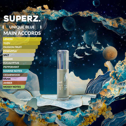 Unique Blue - 6 ml exclusive 100% parfümolaj - Unisex - Celestial Collection 01