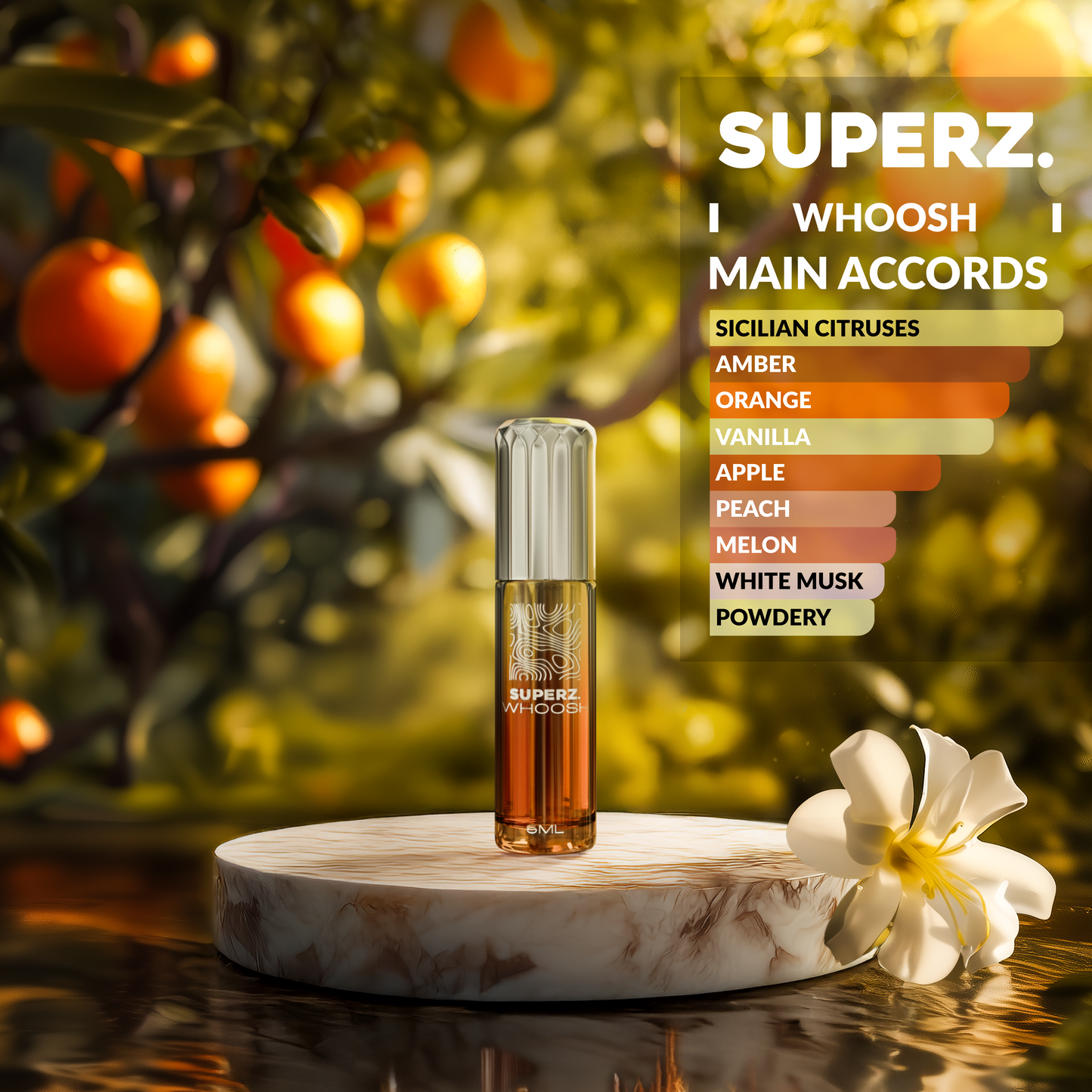 Whoosh - 6 ml exclusive 100% parfümolaj - Unisex - Megújult dobozban!