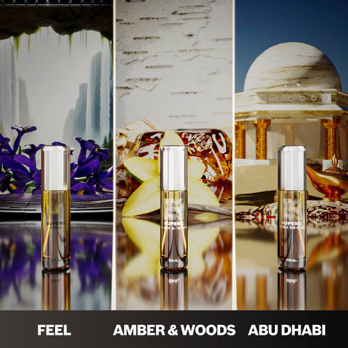 3x6 ml - Feel - Amber&Woods - Abu Dhabi - unisex