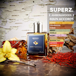 Amber & Woods - 50 ml Extrait De Parfum - Unisex