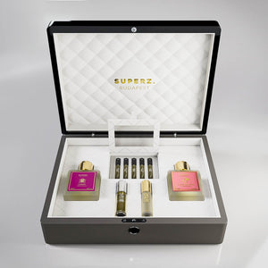 Exclusive szett doboz III. - 2x50 ml parfüm + 2x6 ml parfümolaj + 5x2 ml minta