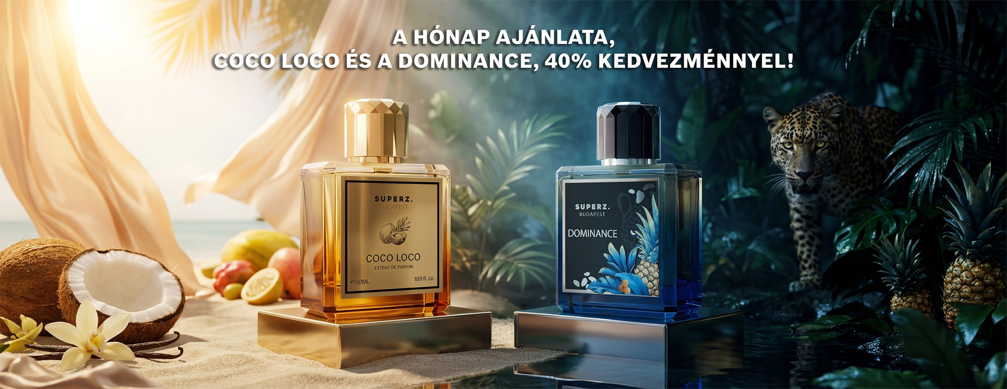 Április hónap ajánlatai, Coco Loco és Dominance 40% kedvezménnyel!