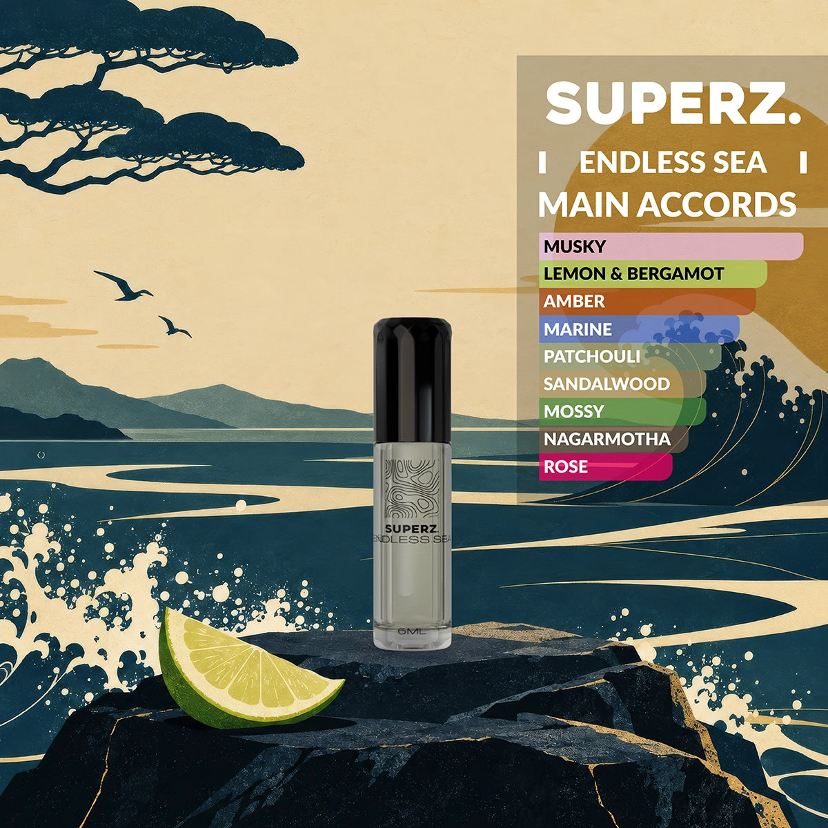 Endless Sea - 6 ml 100% parfümolaj - Férfi