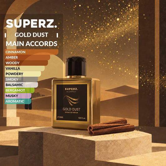 Gold Dust 1+1 akció - 50 ml Extrait De Parfum - Férfi +Ajándék: Gold Dust parfümolaj