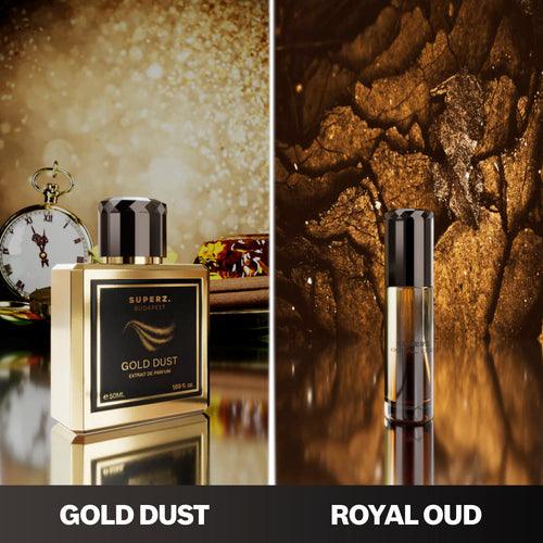 PÁROS SZETT - Gold Dust 50 ml + Royal Oud 6 ml - férfi