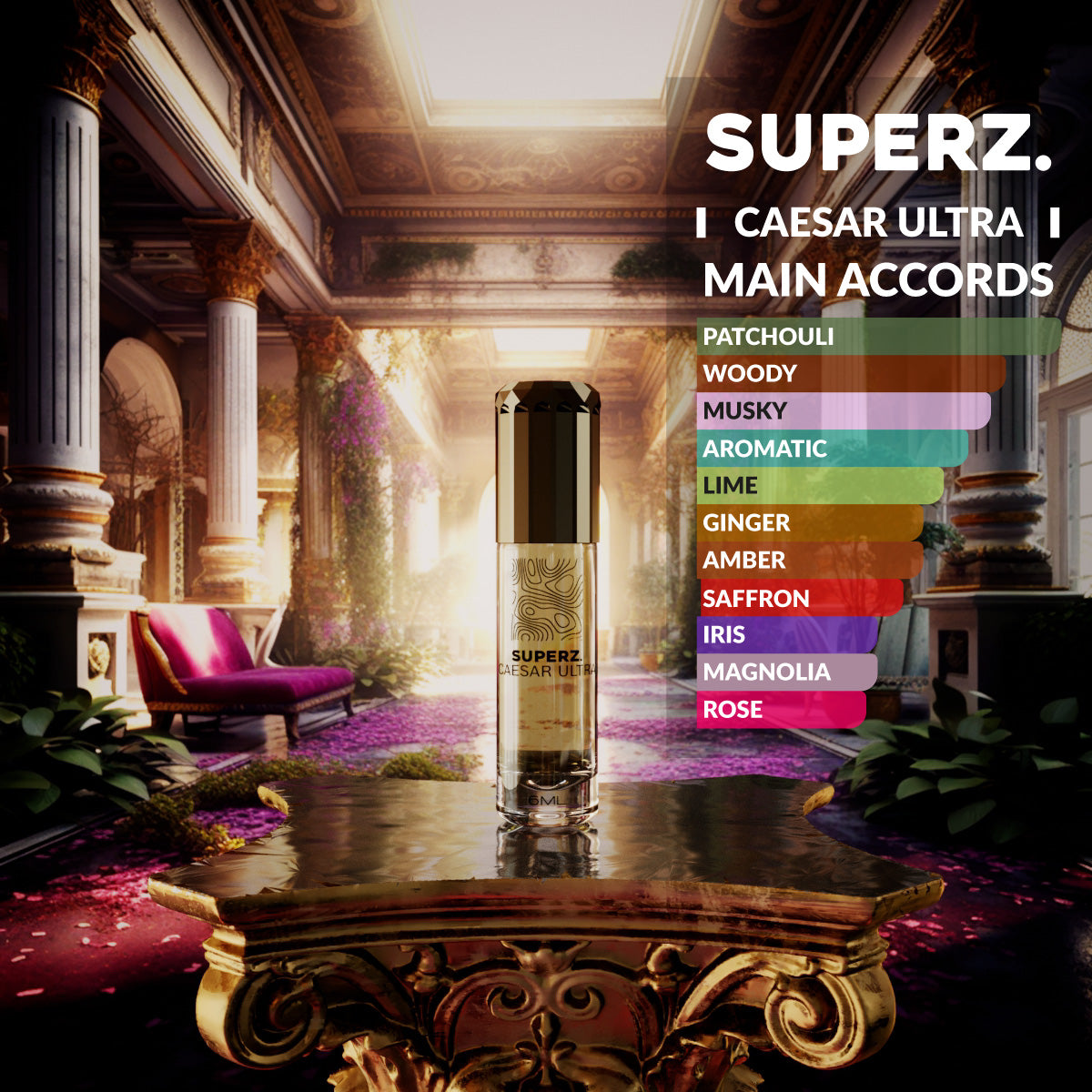 Caesar Ultra - 6 ml 100% parfümolaj - Férfi - Megújult dobozban!