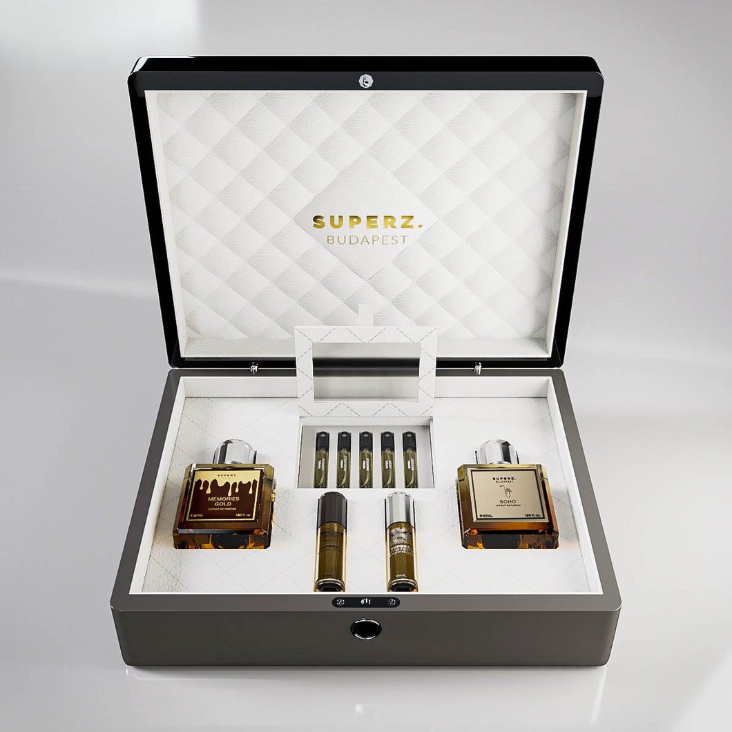 Exclusive szett doboz II. - 2x50 ml parfüm + 2x6 ml parfümolaj + 5x2 ml minta