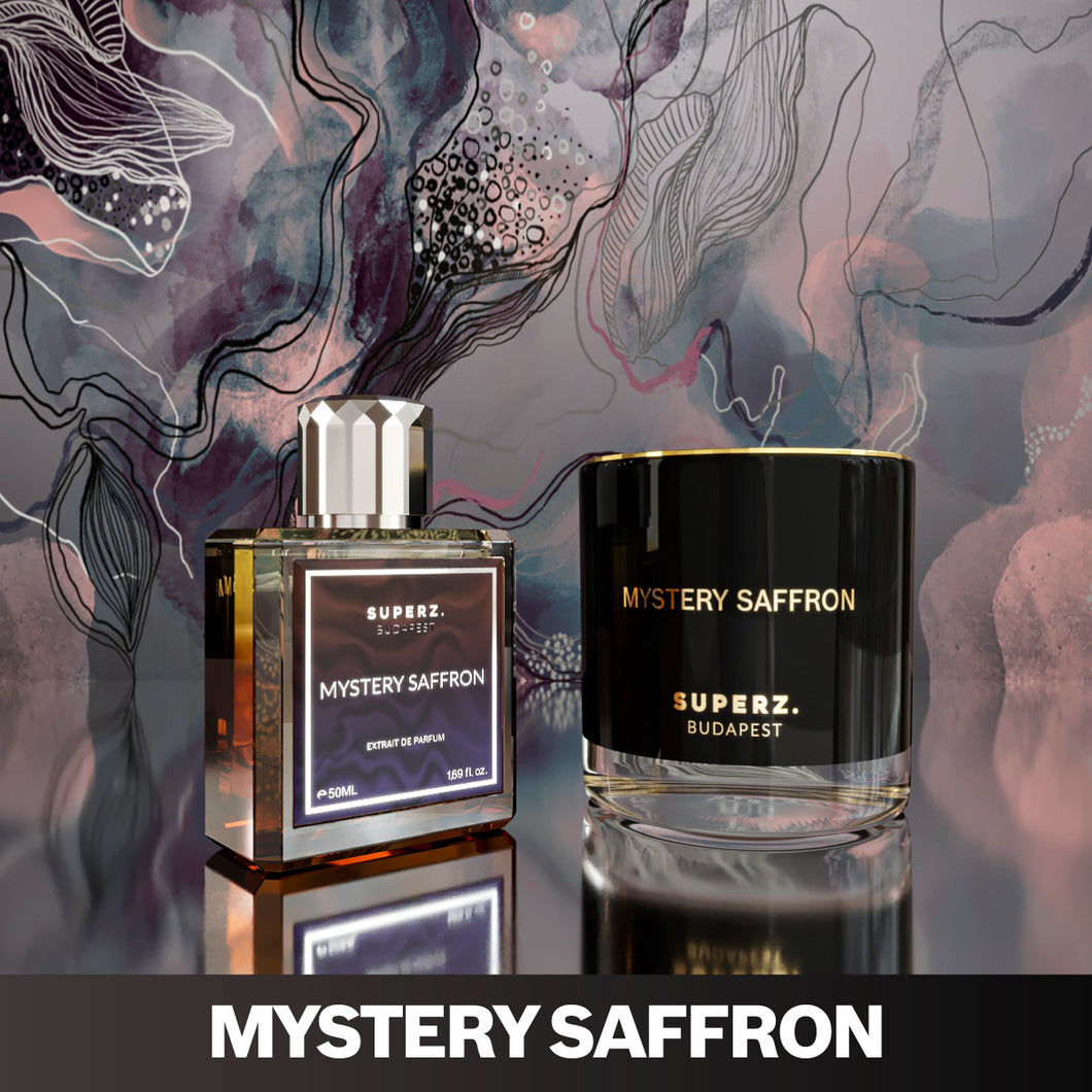 PÁROS SZETT - Mystery Saffron 50 ml parfüm + gyertya