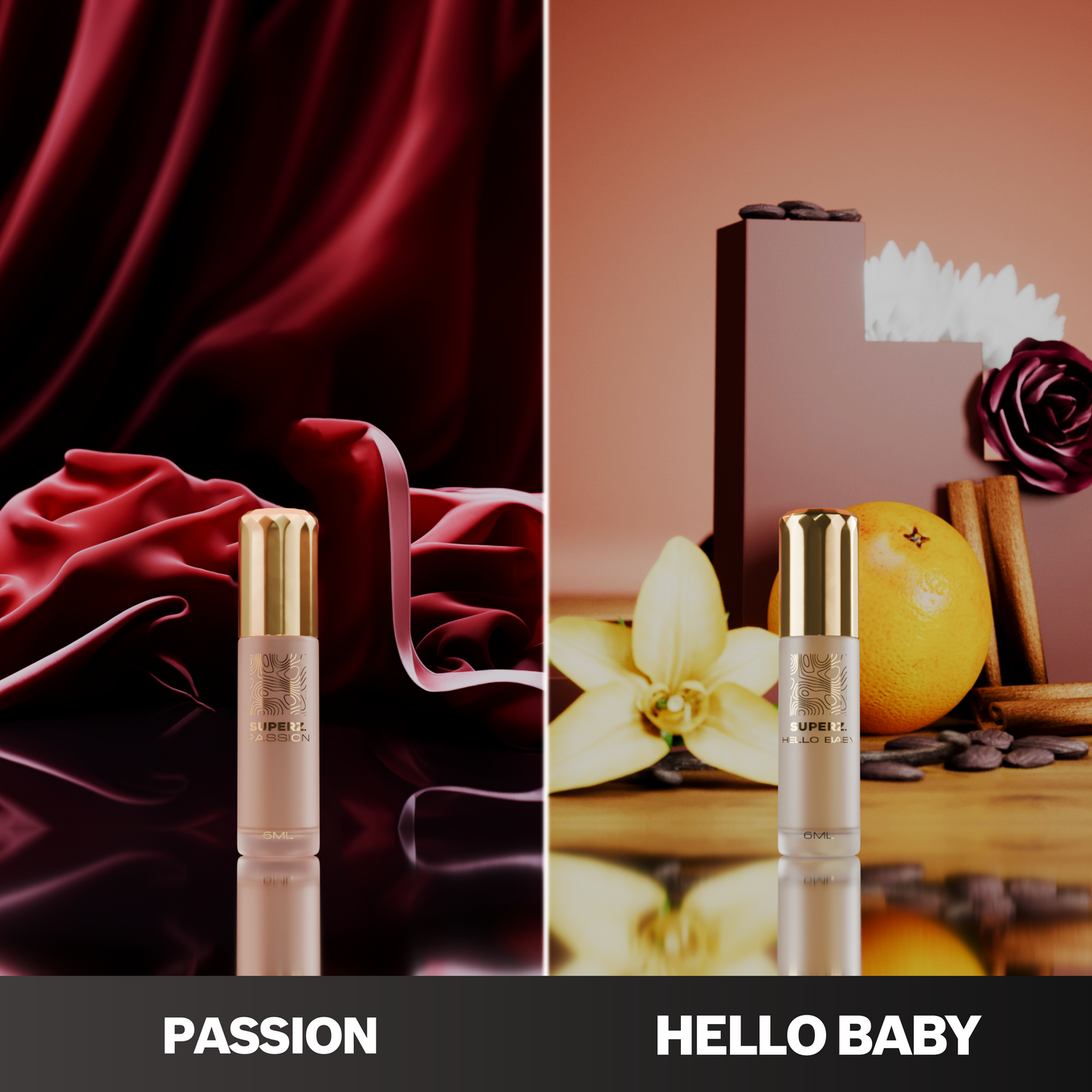 SZETT - Passion & Hello Baby - 2x6 ml Parfümolaj - Női