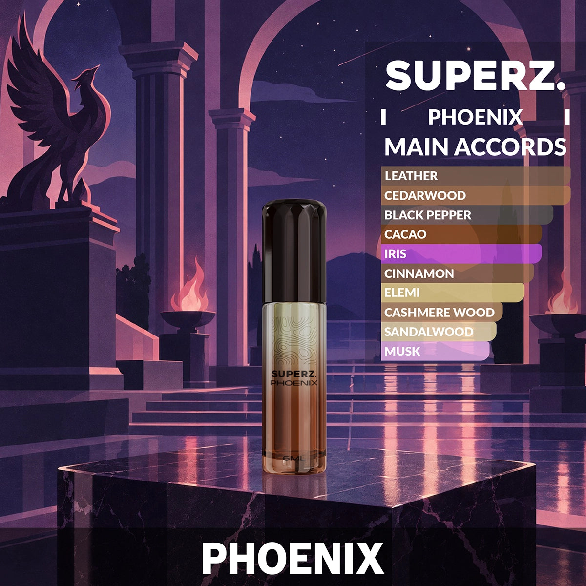 Phoenix - 6 ml exclusive 100% parfümolaj - Férfi
