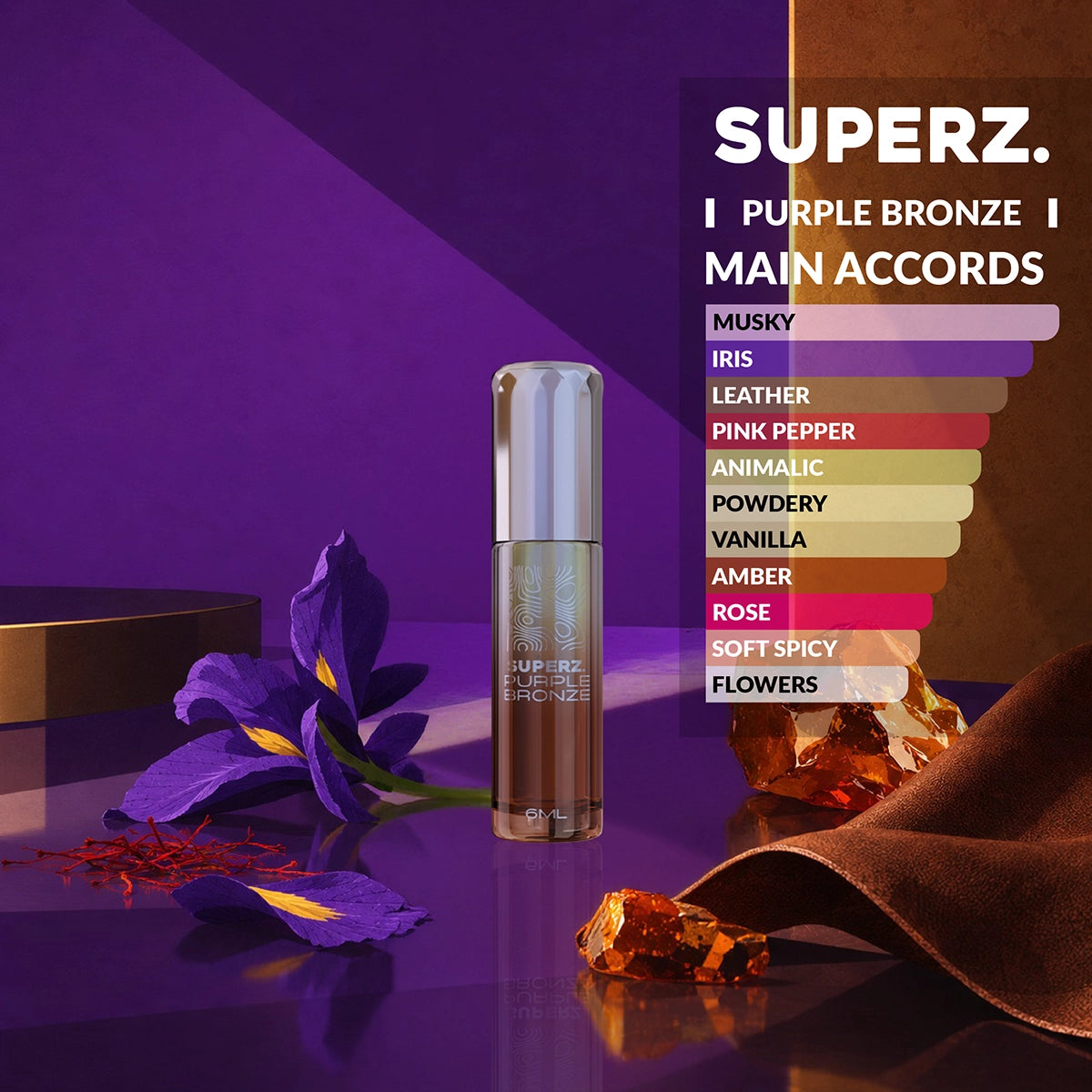 Purple Bronze - 6 ml exclusive 100% parfümolaj - Unisex