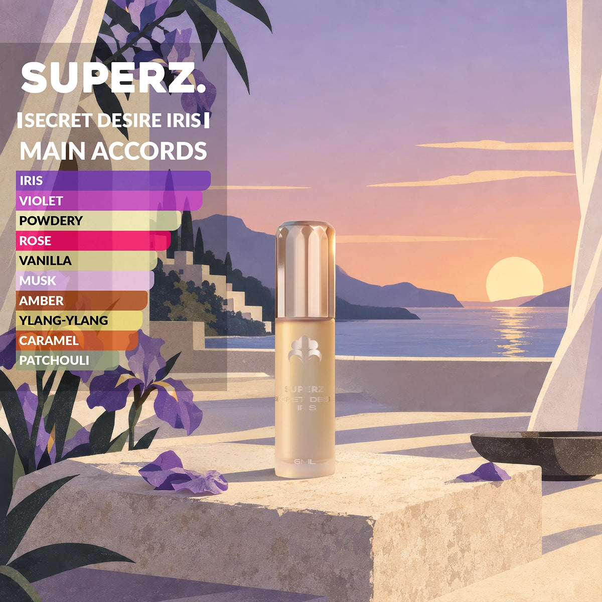 Secret Desire Iris - 6 ml 100% parfümolaj - Unisex