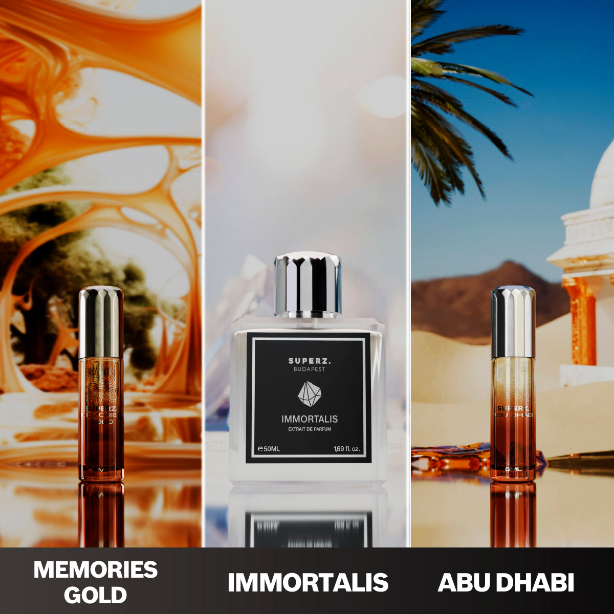 Levy őszi szettje - Immortalis 50ml & Abu Dhabi 6ml & Memories Gold 6ml - Unisex