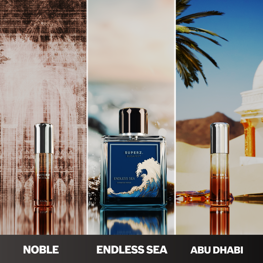 VV SOMA őszi szettje - Endless Sea 50ml & Abu Dhabi 6ml & Noble 6ml - Férfi/Unisex
