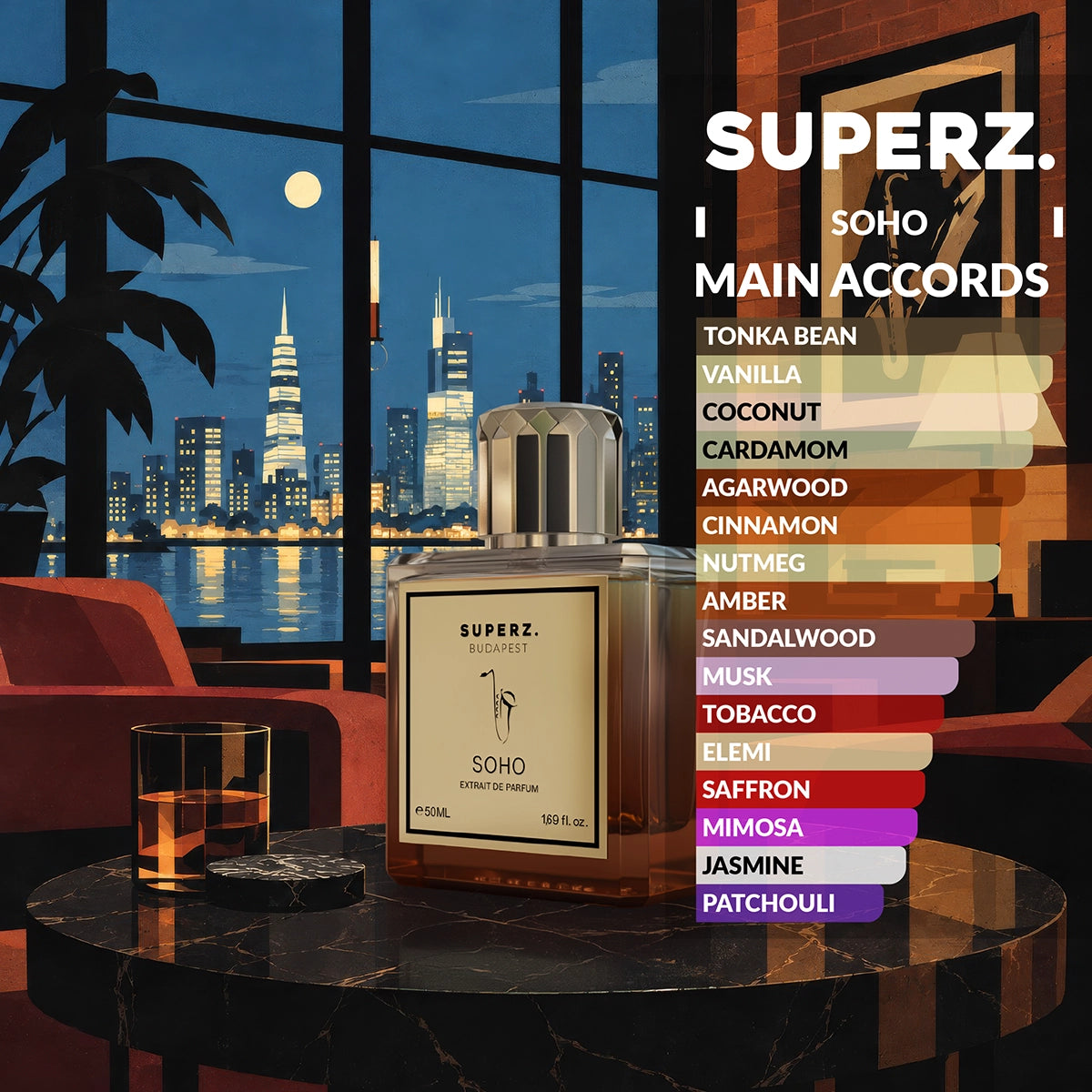Soho  50 ml Extrait De Parfum - Unisex - Megújult dobozban!