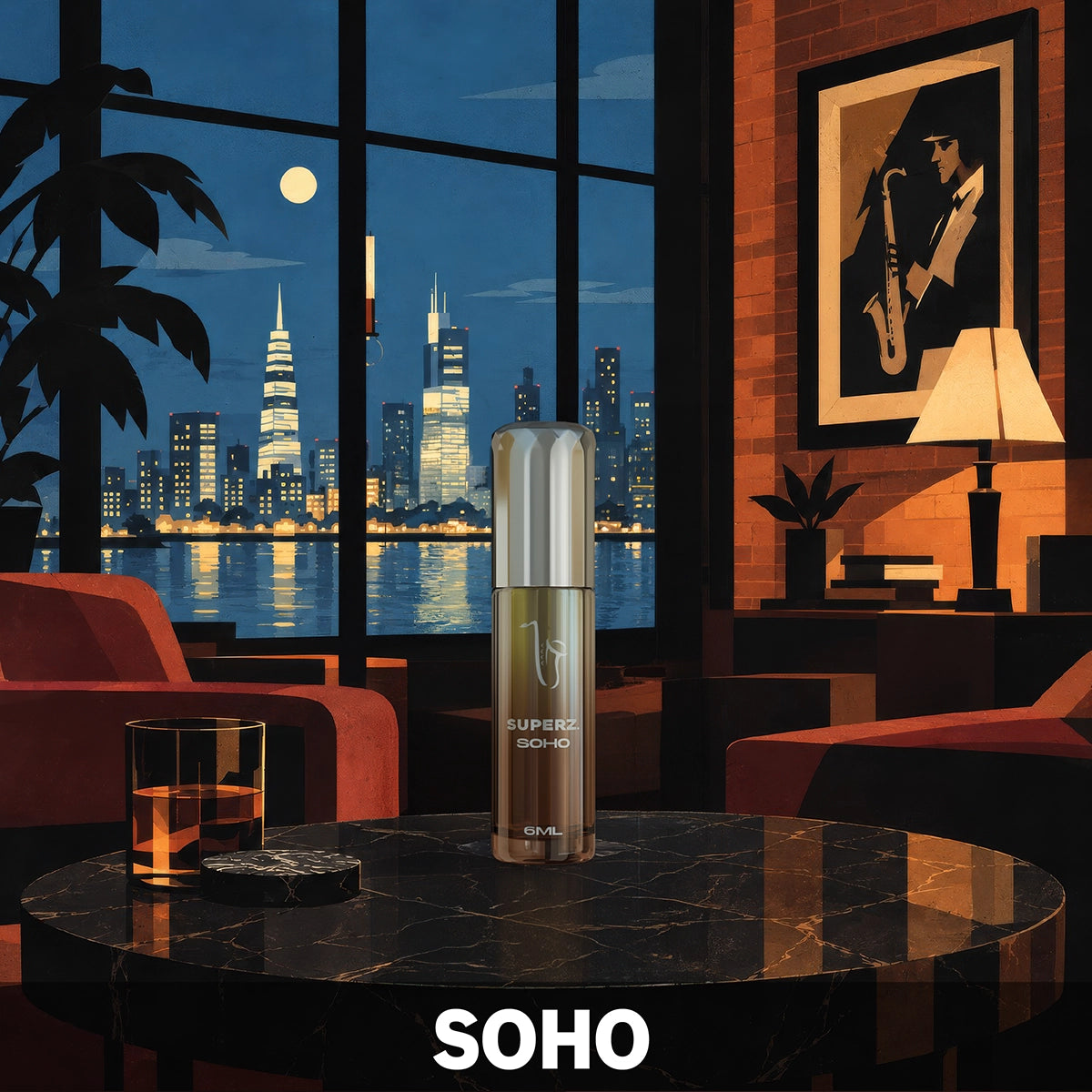 Soho - 6 ml exclusive 100% parfümolaj - Unisex - Megújult dobozban!
