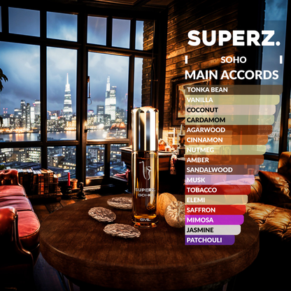 Soho - 6 ml exclusive 100% parfümolaj - Unisex - Megújult dobozban!