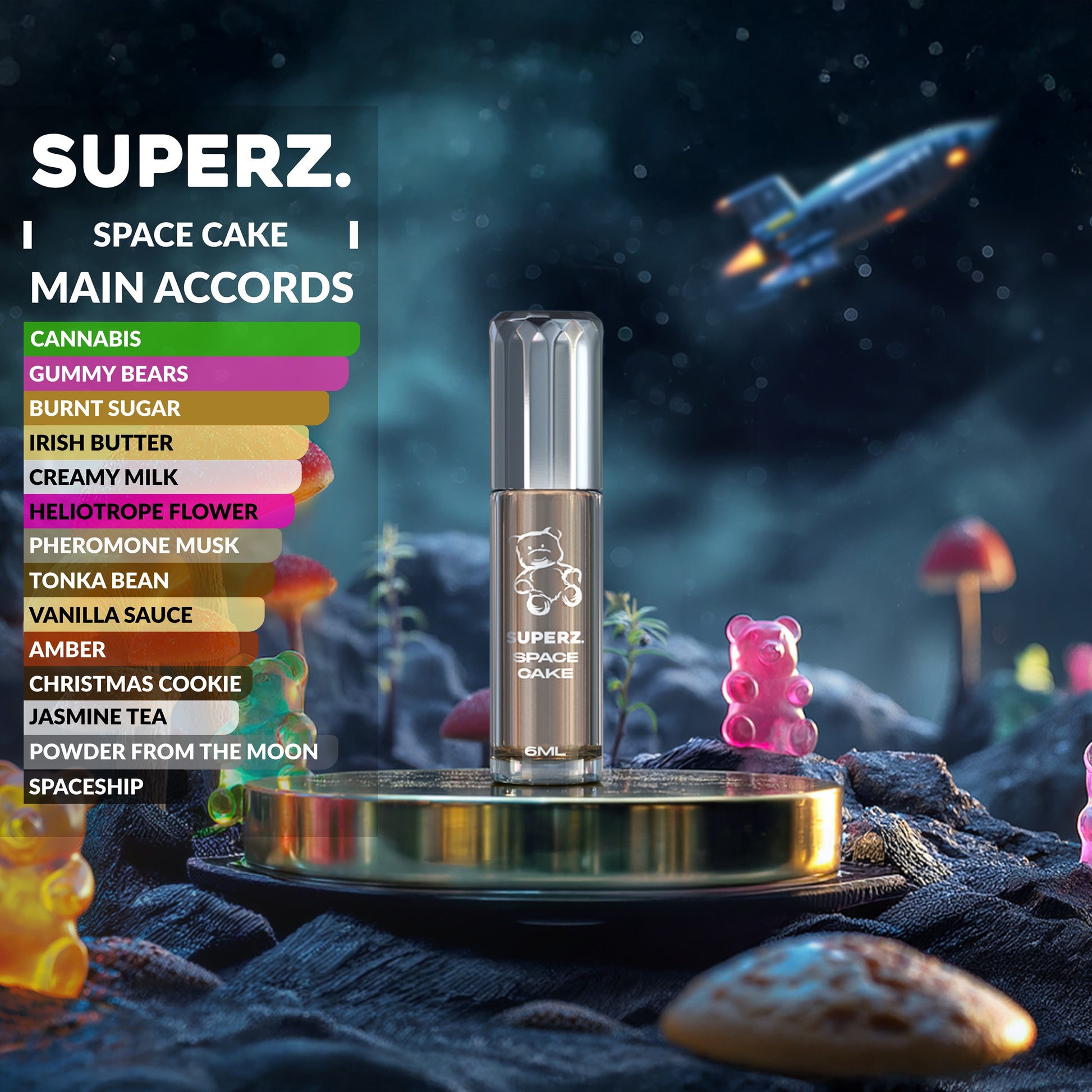 Space Cake - 6ml - Illatjegyek