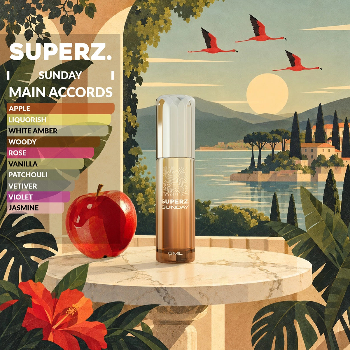 Sunday - 6 ml exclusive 100% parfümolaj - Unisex