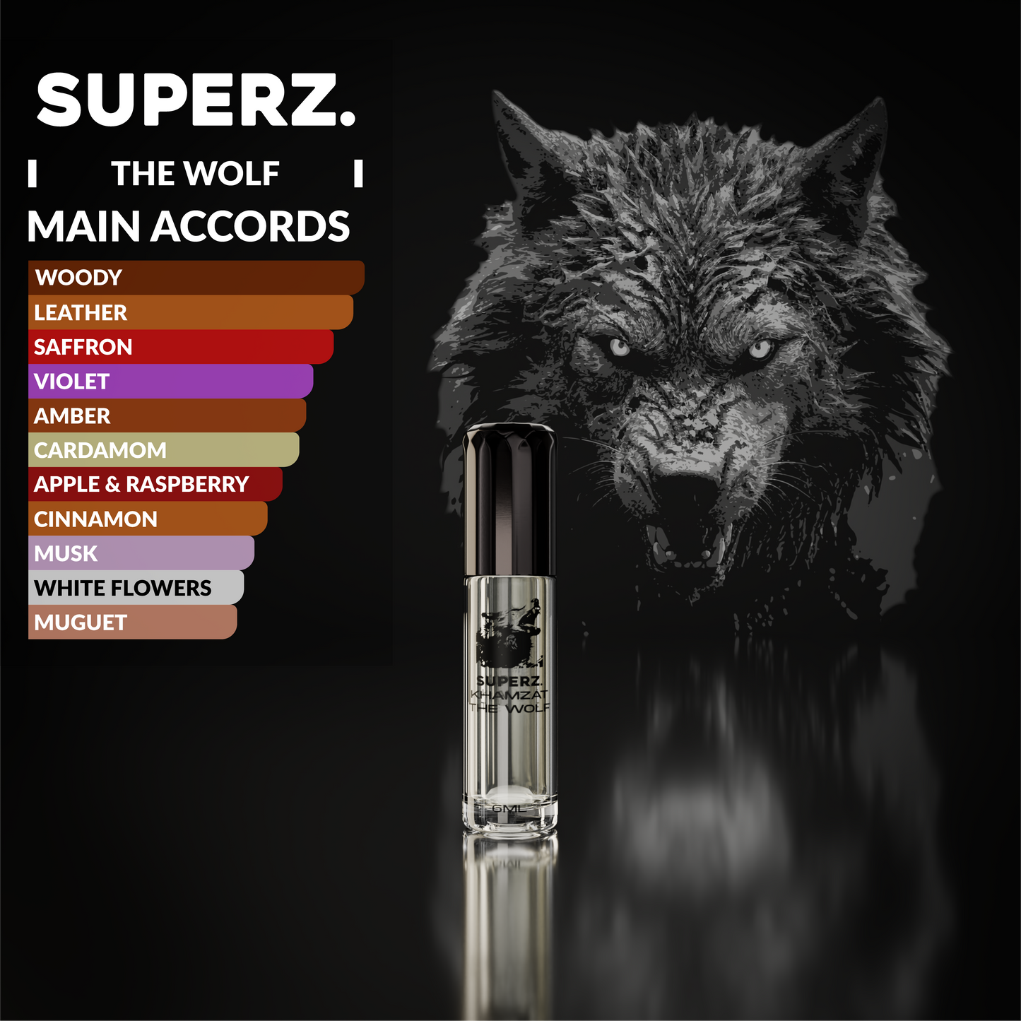 The Wolf - 6 ml exclusive 100% parfümolaj - Unisex