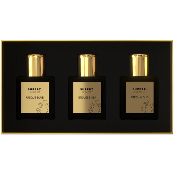 3x10 ml - Best of Fresh - Unique Blue & Endless sea & Fresh & Oud - Unisex