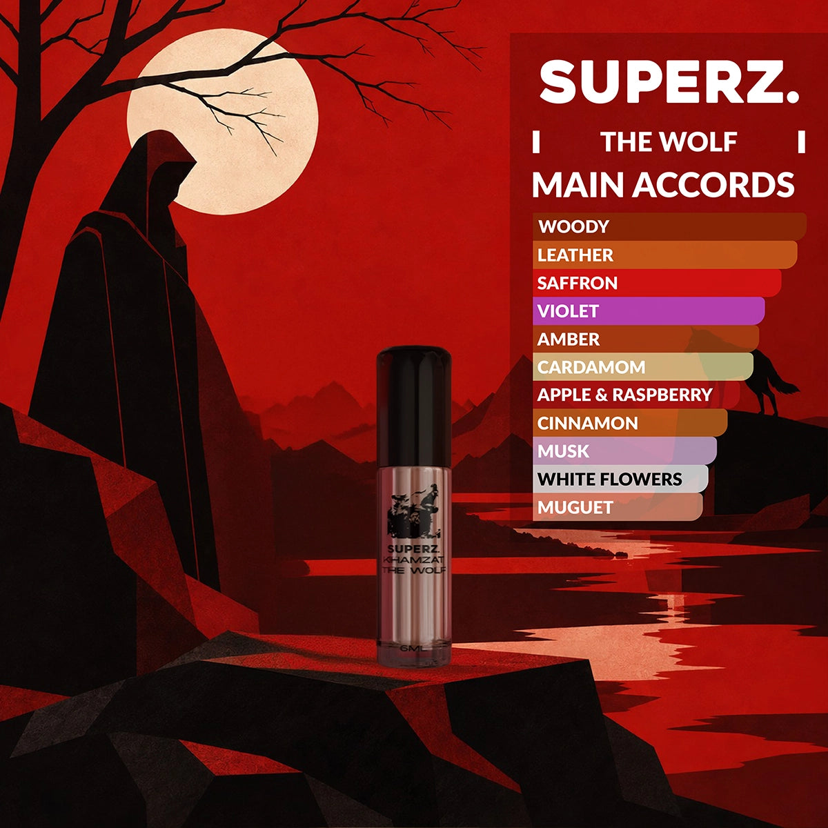 The Wolf - 6 ml exclusive 100% parfümolaj - Unisex