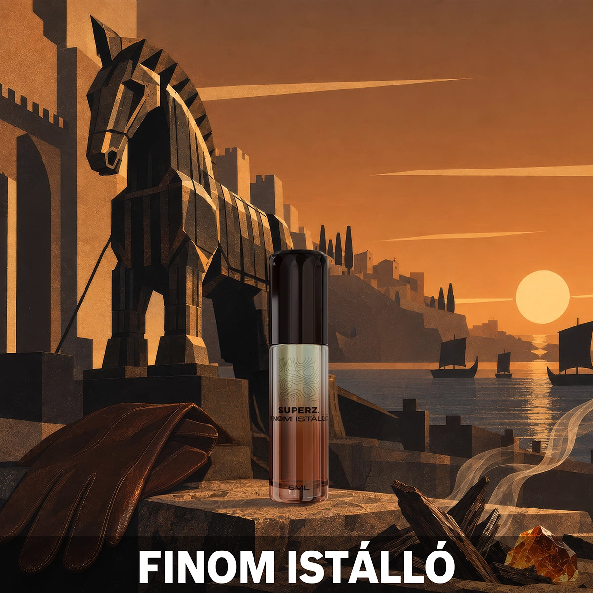Finom Istálló - 6 ml exclusive 100% parfümolaj - Férfi