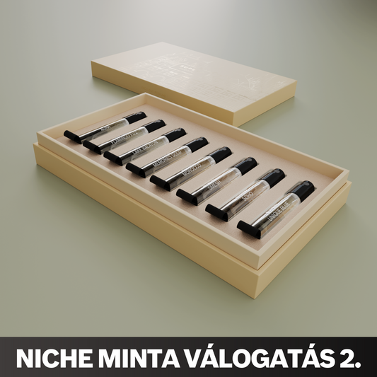 NICHE MINTA VÁLOGATÁS 2. - 8x2 ml - Extrait De Parfum - Unisex - DÍSZDOBOZBAN